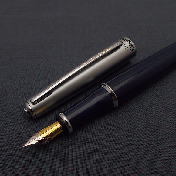 Camlin Elegante Fountain Pen with Kanwrite Flex Nib - Blue