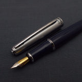 Camlin Elegante Fountain Pen with Kanwrite Flex Nib - Blue