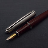 Camlin Elegante Fountain Pen with Kanwrite Flex Nib - Maroon