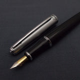 Camlin Elegante Fountain Pen with Kanwrite Flex Nib - Black