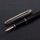 Camlin Elegante Fountain Pen with Kanwrite Flex Nib - Black