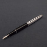 Camlin Elegante Fountain Pen with Kanwrite Flex Nib - Black
