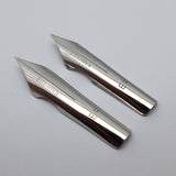 Set of 2 Kanwrite No.6 35mm Ultra Flex Ex. Fine (EF) Fountain Pen Nibs - SSF