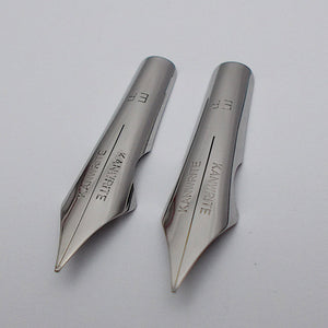 Set of 2 Kanwrite No.6 35mm Ultra Flex Ex. Fine (EF) Fountain Pen Nibs - SSF