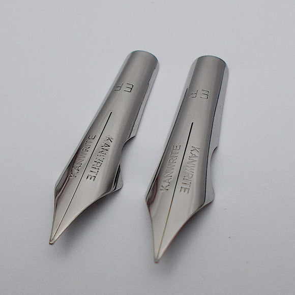 Set of 2 Kanwrite No.6 35mm Ultra Flex Ex. Fine (EF) Fountain Pen Nibs - SSF