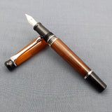 Kanwrite Heritage Piston Filler Fountain Pen - Amber/Black