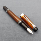 Kanwrite Heritage Piston Filler Fountain Pen - Amber/Black