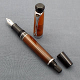 Kanwrite Heritage Piston Filler Fountain Pen - Amber/Black