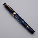 Kanwrite Heritage Piston Filler Fountain Pen - Blue/Red/White Marbled