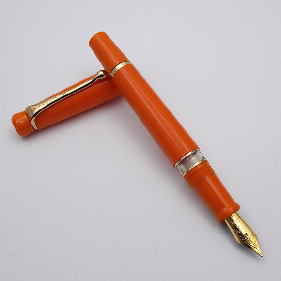 Kanwrite Heritage Piston Filler Fountain Pen - Orange