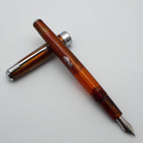 Wality/Airmail 55 Eyedropper Fountain Pen with Kanwrite Semi Flex Nib - Orange