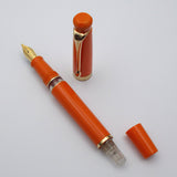 Kanwrite Heritage Piston Filler Fountain Pen - Orange