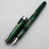 Wality/Airmail 55 Eyedropper Fountain Pen with Kanwrite Semi Flex Nib - Green