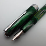 Wality/Airmail 55 Eyedropper Fountain Pen with Kanwrite Semi Flex Nib - Green