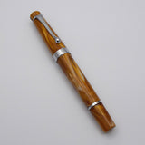 Kanwrite Heritage Piston Filler Fountain Pen - Yellow/White Marbled