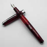 Wality/Airmail 55 Eyedropper Fountain Pen with Kanwrite Semi Flex Nib - Wine Red