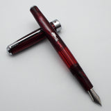 Wality/Airmail 55 Eyedropper Fountain Pen with Kanwrite Semi Flex Nib - Wine Red
