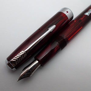 Wality/Airmail 55 Eyedropper Fountain Pen with Kanwrite Semi Flex Nib - Wine Red