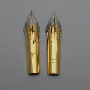 Set of 2 Kanwrite No.6 35mm One Fine (F) & One Ex.Fine (EF) Ultra Flex Fountain Pen Nibs - TTF