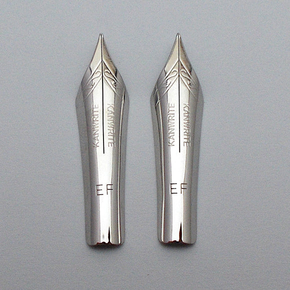 Set of 2 Kanwrite No.6 35mm  Extra Fine (EF) FLEX Fountain Pen Nibs - SSF
