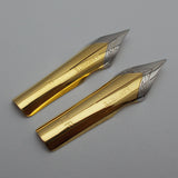 Set of 2 Kanwrite No.6 35mm One Fine (F) & One Ex.Fine (EF) Ultra Flex Fountain Pen Nibs - TTF