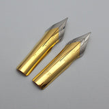 Set of 2 Kanwrite No.6 35mm One Fine (F) & One Ex.Fine (EF) Ultra Flex Fountain Pen Nibs - TTF