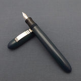 KIM ACR Jumbo Cigar Handmade Ebonite Fountain Pen with Kanwrite Nib - Prussian Blue