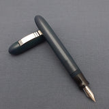 KIM ACR Jumbo Cigar Handmade Ebonite Fountain Pen with Kanwrite Nib - Prussian Blue