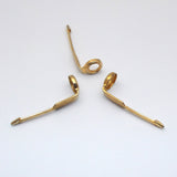 Set of 3 Vintage Brass Fountain Pen Clips - Classic Arrow , Gold Plated