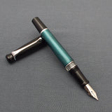 Kanwrite Heritage Piston Filler Fountain Pen - Pearl Green/Black Cap