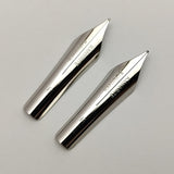 Set of 2 Kanwrite No.6 35mm Fine (F) Flex Fountain Pen Nibs - SSF