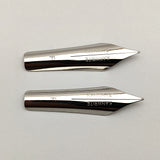 Set of 2 Kanwrite No.6 35mm Fine (F) Flex Fountain Pen Nibs - SSF