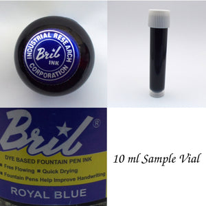 Bril Royal Blue Fountain Pen Ink - 10 ml Sample Vial