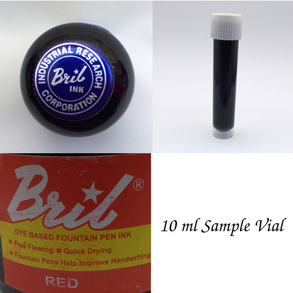 Bril Red Fountain Pen Ink - 10 ml Sample Vial