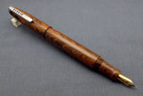 Madras Ebonite Seamless Big Handmade Fountain Pen – Brown and Black Mottled