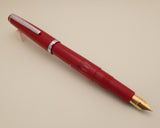 Vintage Butterfly Indian Eye Dropper Fountain Pen (NOS) - Red