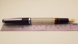 Vintage Butterfly Indian Eye Dropper Fountain Pen (NOS) - Black Demonstrator