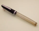 Vintage Butterfly Indian Eye Dropper Fountain Pen (NOS) - Black Demonstrator