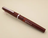 Vintage Butterfly Indian Eye Dropper Fountain Pen (NOS) - Brown