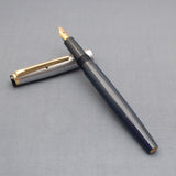 Vintage Blackbird Graduate Fountain Pen (NOS) - Made in India - Dark Blue Color