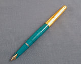 Vintage Pilot Super 70 Fountain Pen (NOS) - Made in India - Teal Blue Colour