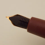 Vintage Butterfly Indian Eye Dropper Fountain Pen (NOS) - Red Demonstrator