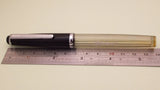 Vintage Butterfly Indian Eye Dropper Fountain Pen (NOS) - Black Demonstrator