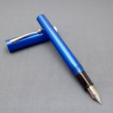 Vintage Sheaffer No Nonsense Fountain Pen (Made in USA) - Neon Blue