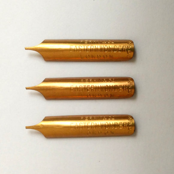 Vintage Perry & Co. EASTERN WONDER No.506 Dip Pen Nibs - Set of 3
