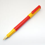 Vintage Platignum School Cartridge Fountain Pen (NOS) - Made in England - Red & Yellow