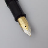 Airmail/Wality 71JT Eyedropper Jumbo Acrylic Demonstrator Fountain Pen - Blue