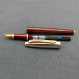 V’Sign Stride Maroon Fountain Pen with with 3-in-1 Filling System