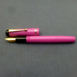 Click Aristocrat Fountain Pen 3-in-1 Filling - Fine Nib - Gold Trim - Pink
