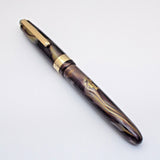 Airmail/Wality 69LG Eyedropper Fountain Pen - Purple Marbled